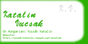 katalin vucsak business card